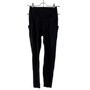 Lululemon Black Aligns With Povkets **damaged** SZ 4